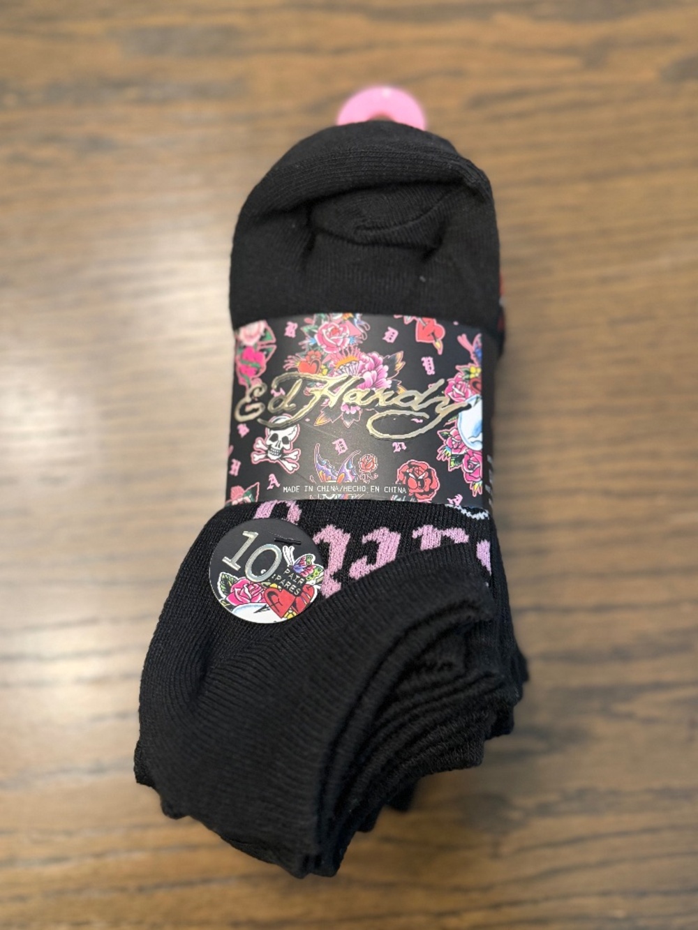 NWT - Ed Hardy Women's Low Cut Socks 10 Pack (Size 4-10)